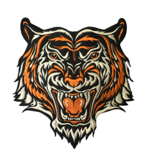 geborduurde tijger
