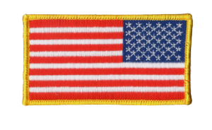 geborduurde vlag VS